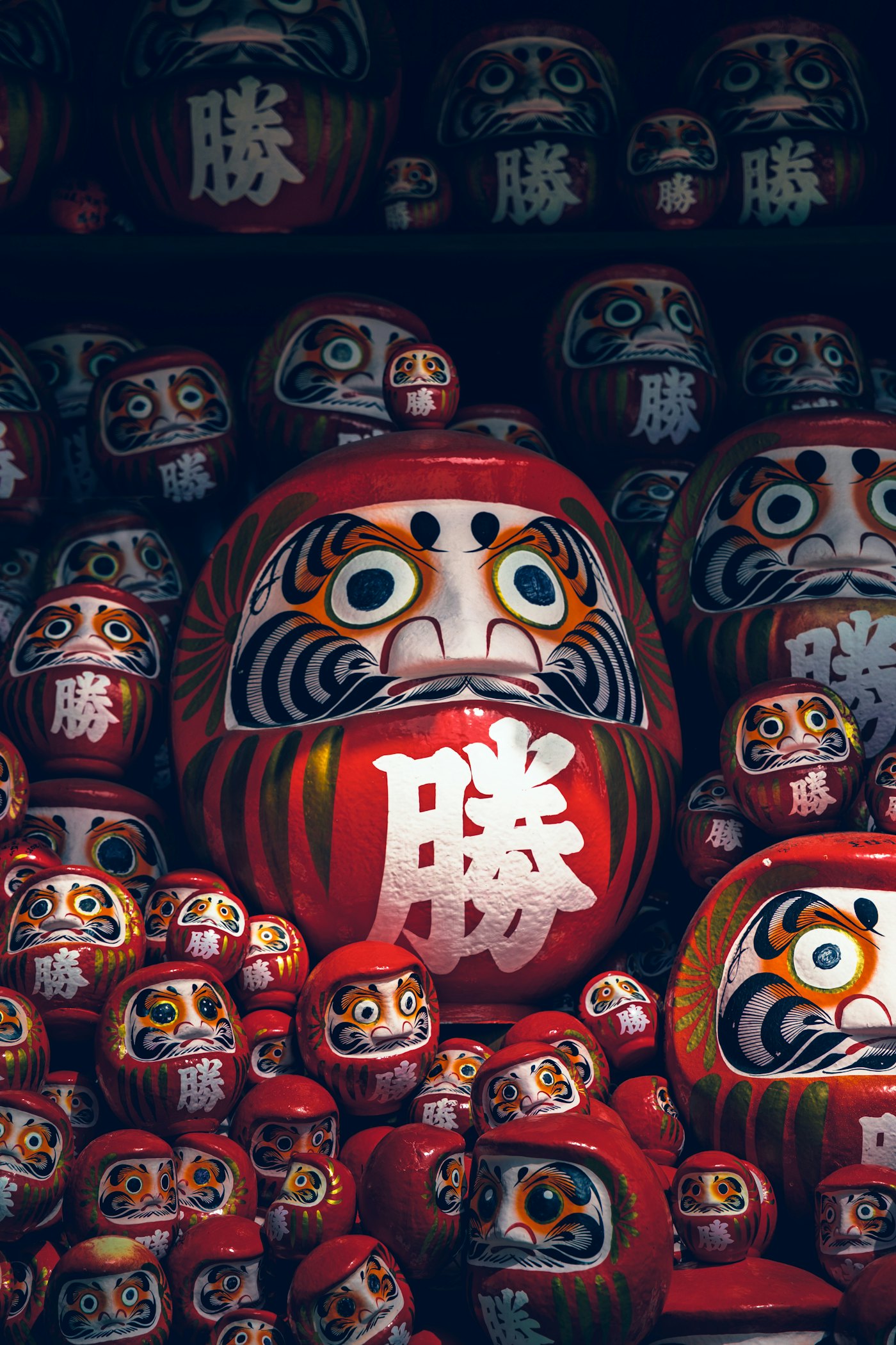 Takasaki daruma, a hand-painted folk toy